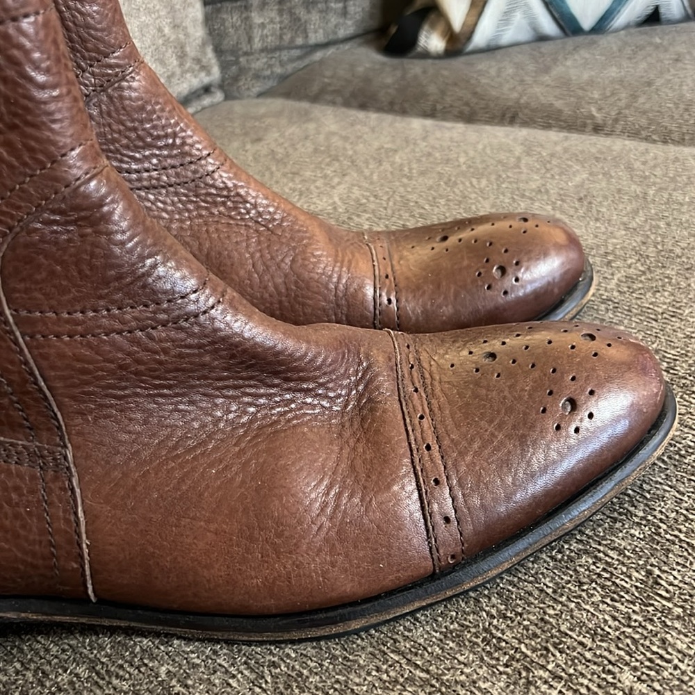 Blackstone Leather Side Zip Brown‎ Ankle Boots Size EU42 US 10.5 EUC 
 42 - Picture 2 of 15